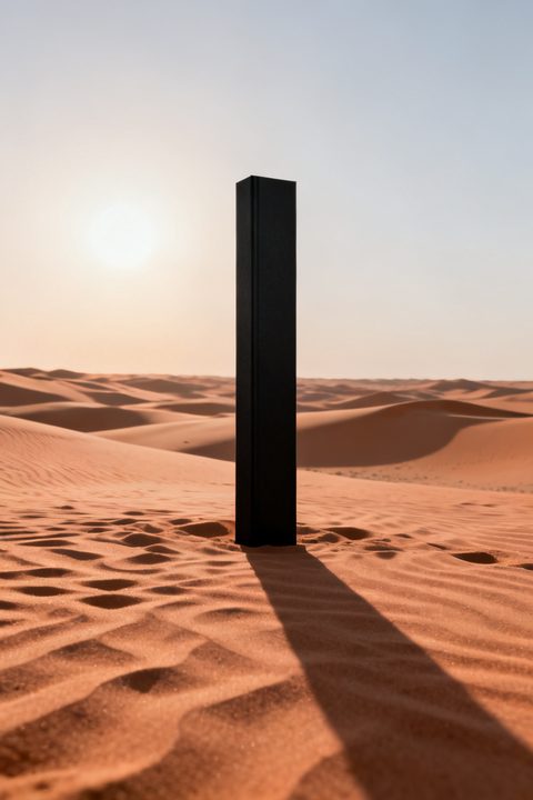 Desert Monolith — Résultat réel de ce prompt