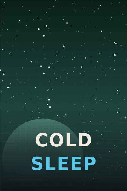 Science-fiction couverture de livre: COLD SLEEP