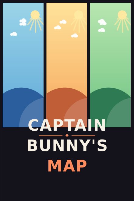 Libri per bambini copertina di libro: CAPTAIN BUNNY'S MAP