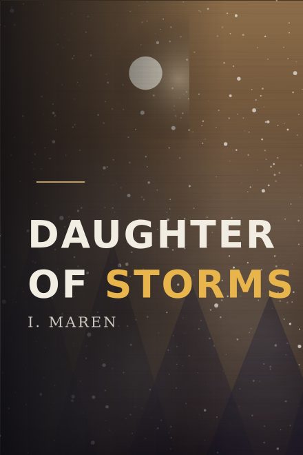 Fantasy couverture de livre: DAUGHTER OF STORMS