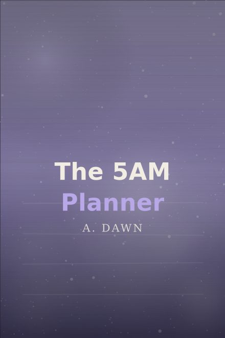 Diario & Agenda copertina di libro: The 5AM Planner