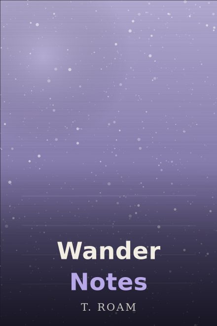 Diario & Agenda copertina di libro: Wander Notes