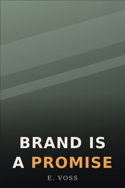 Não Ficção e Negócios capa de livro: BRAND IS A PROMISE