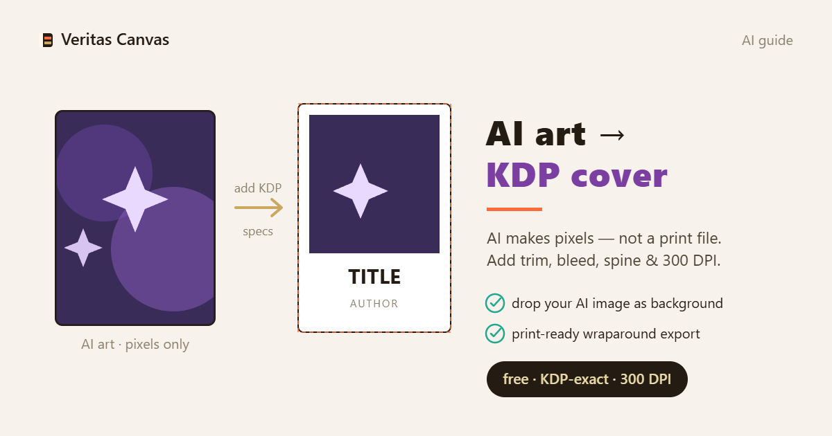 Rendre une couverture IA prête pour KDP
