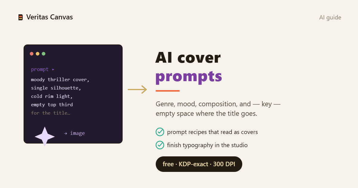 Prompts de capa de livro com IA (Midjourney, DALL·E)