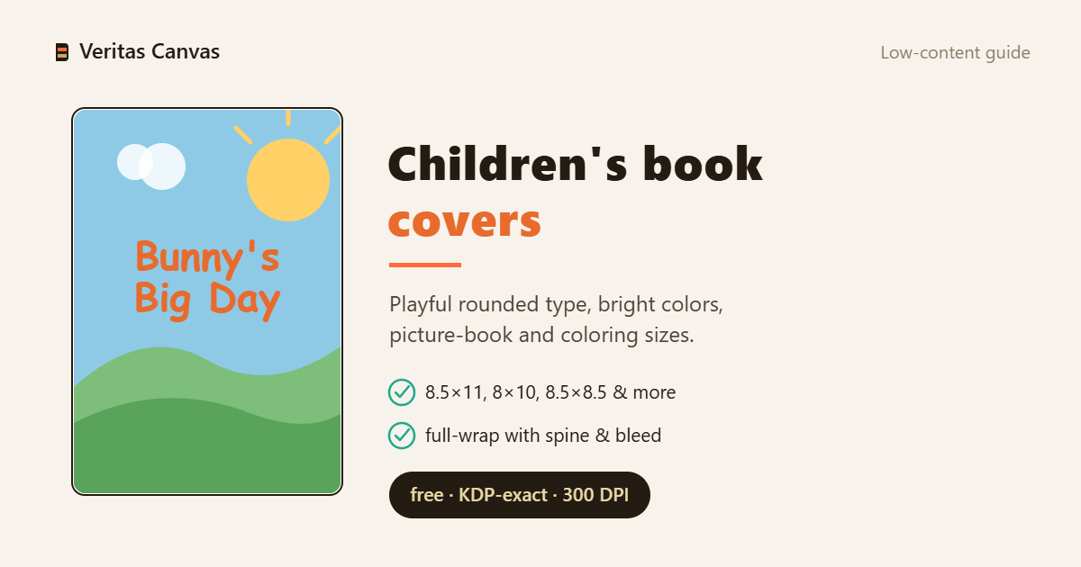 Cómo diseñar una portada de libro infantil y para colorear